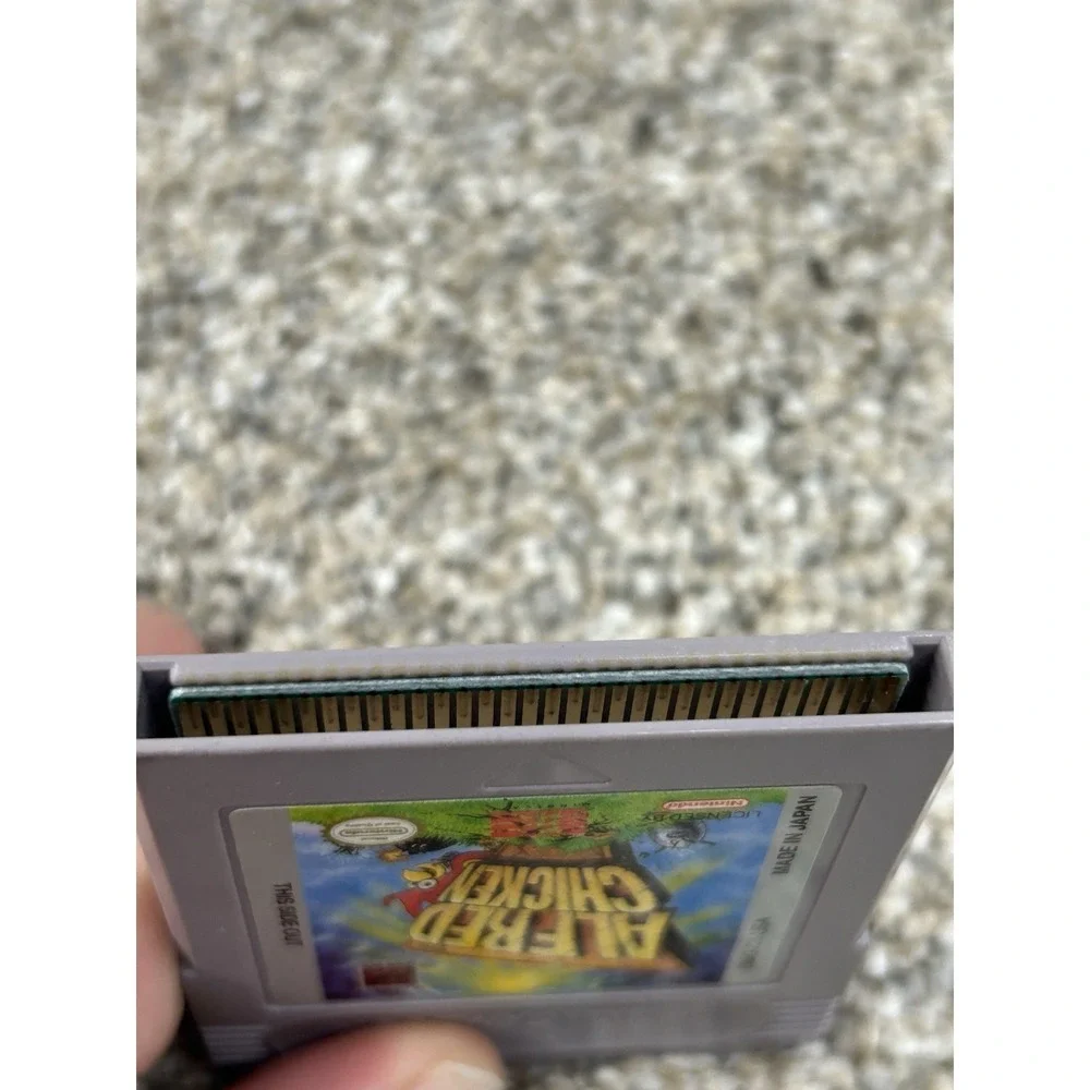 Gameboy Alfred Chicken Cartridge Nintendo Game Manual Vintage